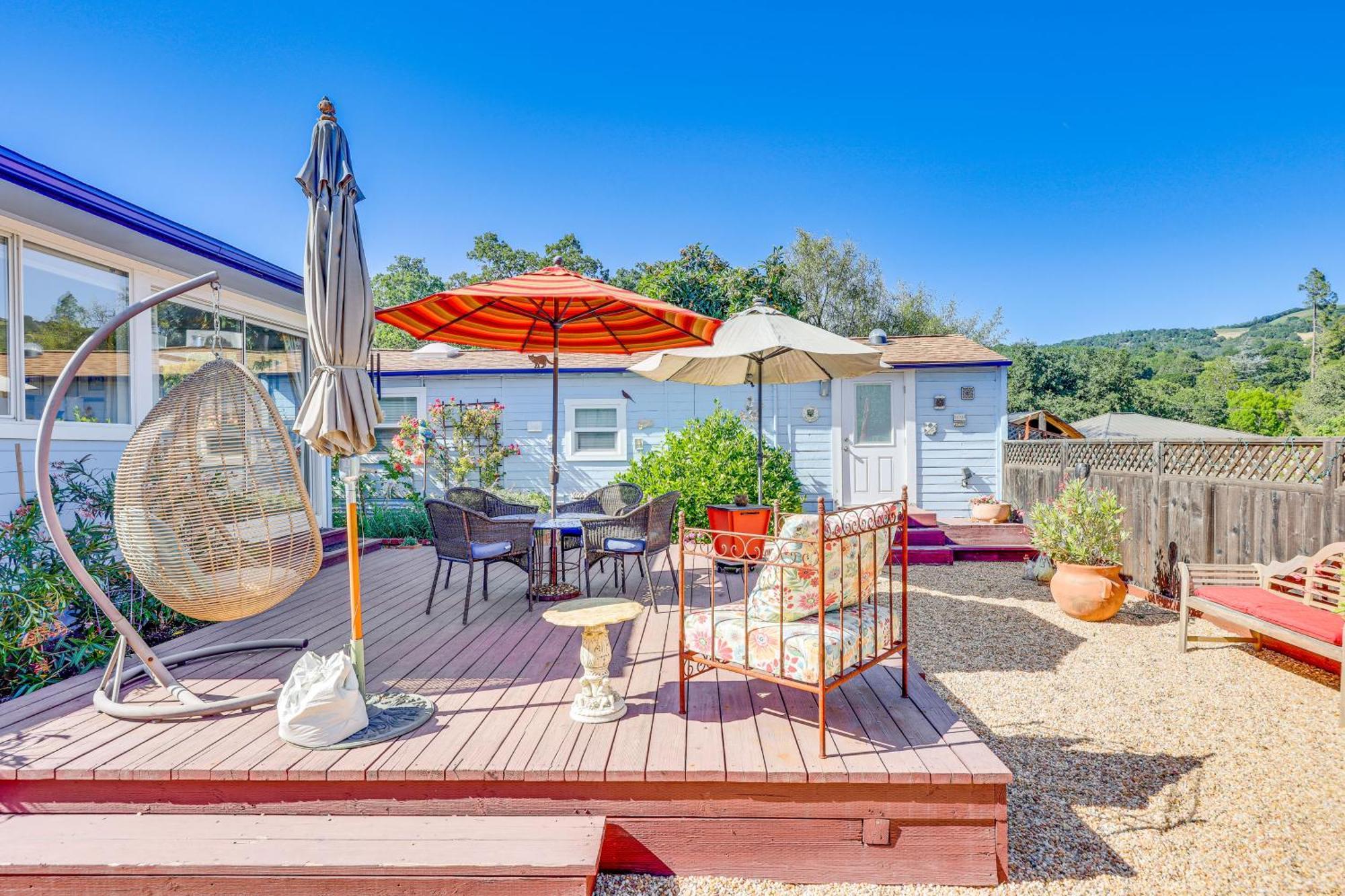 Romantic Casita With Garden And Deck 2 Miles To Plaza! Sonoma Bagian luar foto